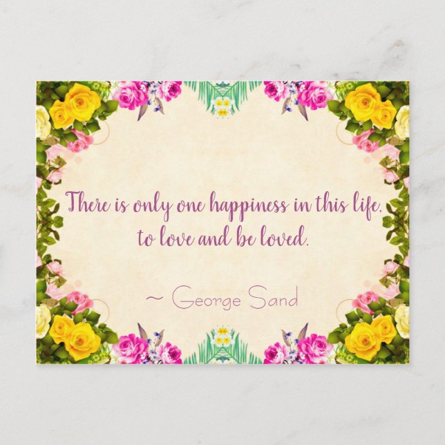 Cartão Postal Amar e ser amado Cartão-postal (Frente)