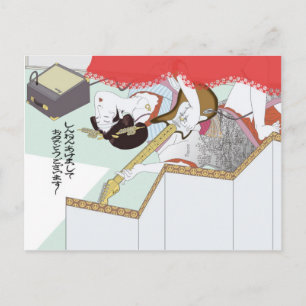 Cartão Postal Amar garota Ano Novo