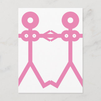 Cartão Postal Amar Mulheres Rosa 2006 Arte de Ícone