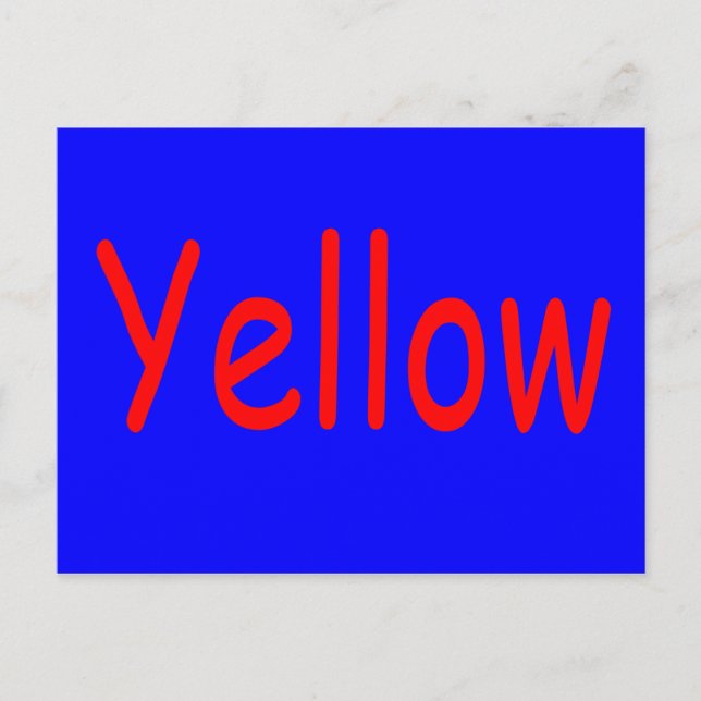 Cartão Postal Amarelo (Frente)