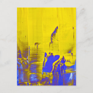 Cartão Postal Amarelo azul
