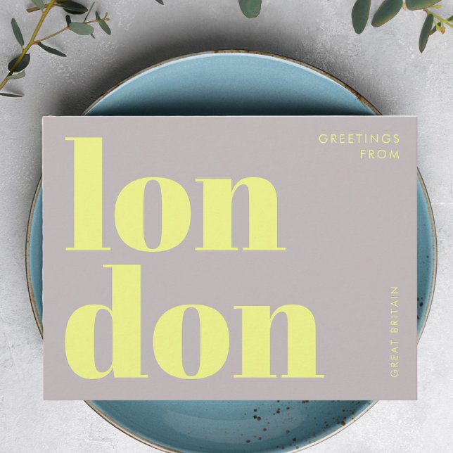 Cartão postal amarelo de Londres (Criador carregado)