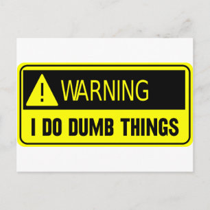 CARTÃO POSTAL AMARELO DUMB