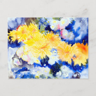 Cartão Postal Amarelo e azul por Charles Demuth