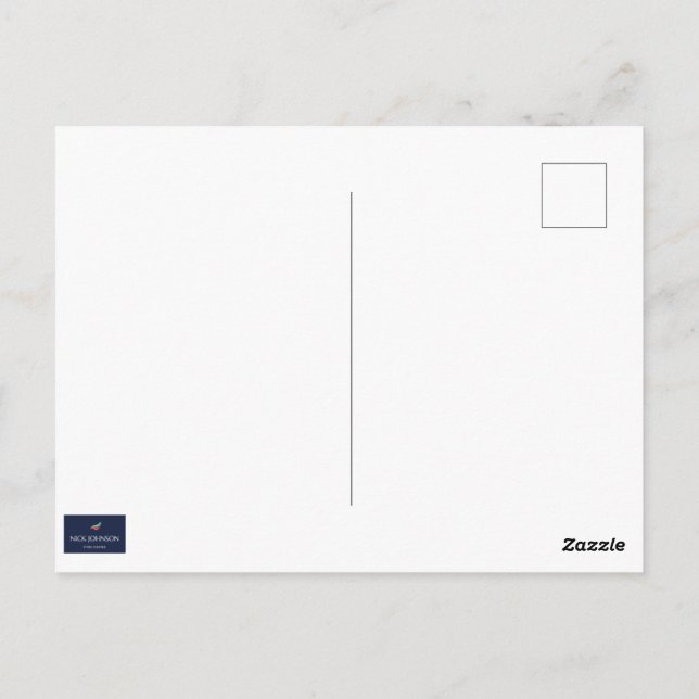 Cartão Postal Amarelo e Rosa (Verso)