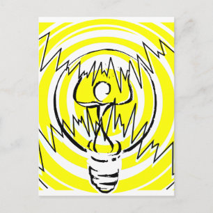 Cartão Postal amarelo energia