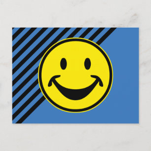 Cartão Postal Amarelo engraçado e listras + seu traseiro. & idei