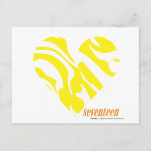 Cartão Postal Amarelo Zebra 4