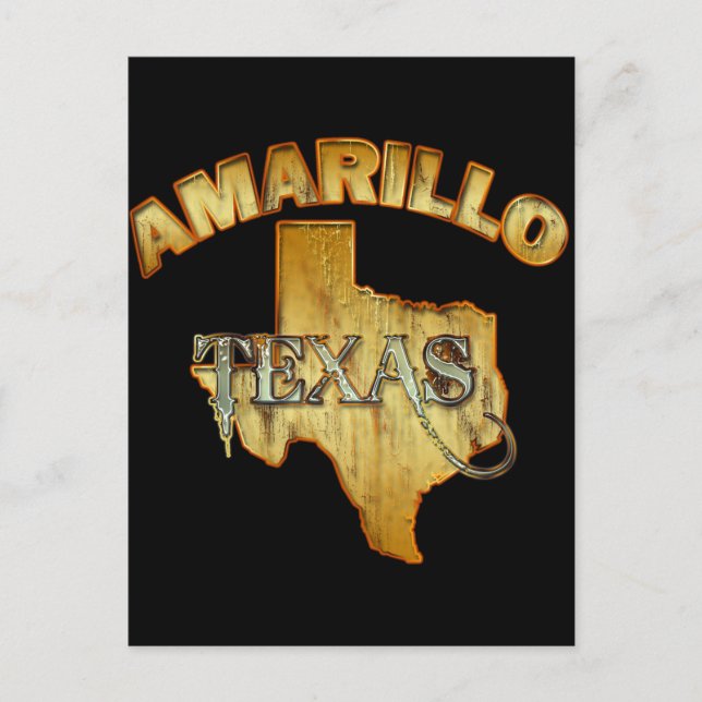 CARTÃO POSTAL AMARILLO, TEXAS (Frente)