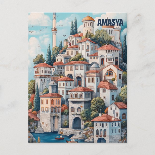 Cartão Postal Amasya Turkiye (Frente)