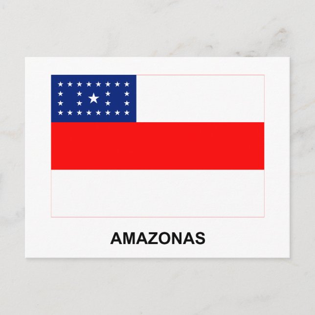Cartão Postal Amazonas, Bandeira do Brasil (Frente)