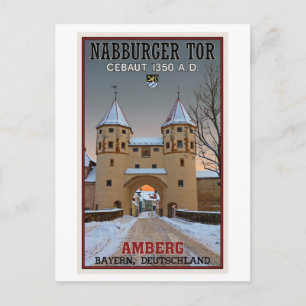 Cartão Postal Amberg - Nabburger Tor