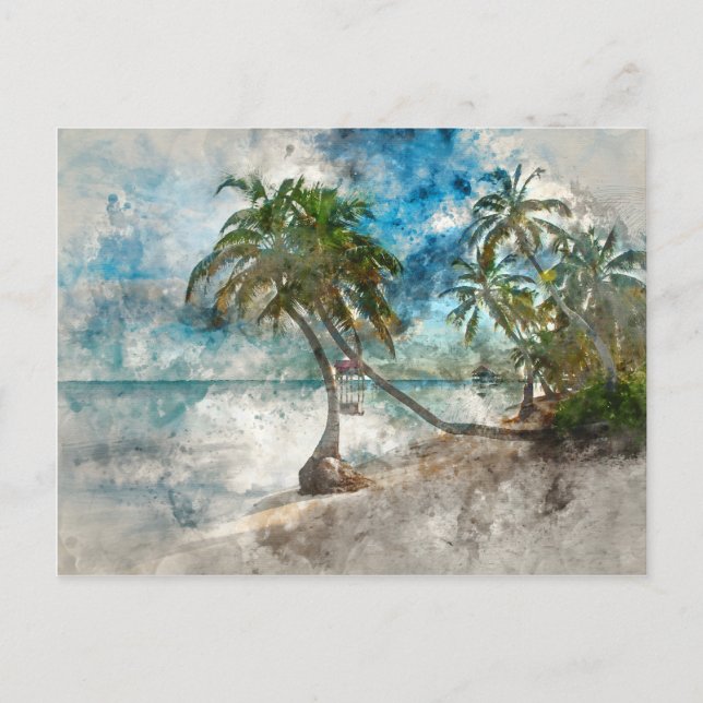 Cartão Postal Ambergris Caye Belize Viagem Destino (Frente)