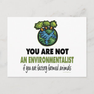 Cartão Postal Ambientalista = Vegan, Vegetariana