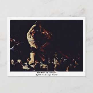 Cartão Postal Ambos São Membros Do Clube Por Bellows George Wesl