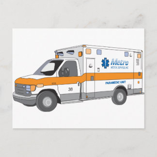 Cartão Postal Ambulância
