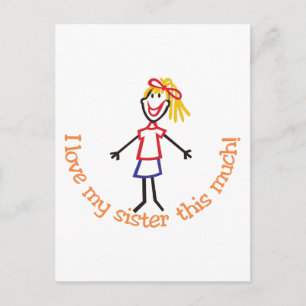 Cartão Postal Ame Minha Irmã