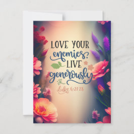 Cartão Postal Ame seus inimigos