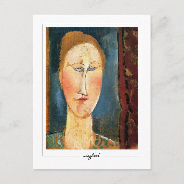 Cartão Postal Amedeo Modigliani #281 - Arte Fina (Frente)