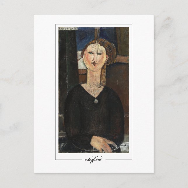 Cartão Postal Amedeo Modigliani #7 - Arte Fina (Frente)