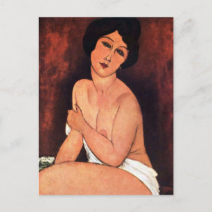 Cartão Postal Amedeo Modigliani Grande Mulher Sentada