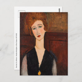 Cartão Postal Amedeo Modigliani - Retrato de uma Mulher