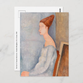 Cartão Postal Amedeo Modigliani - Retrato Jeanne Hebuterne #3