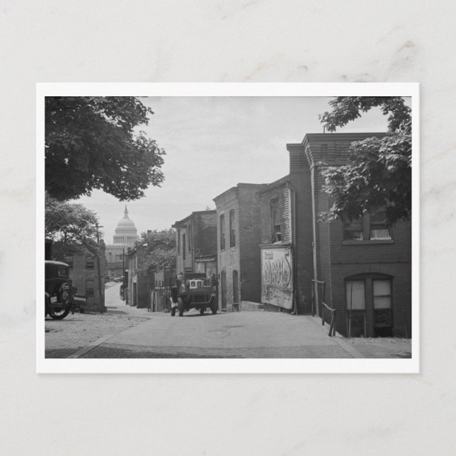 Cartão Postal Ameixas perto do Capitólio, Washington, D.C. 1935  (Frente)