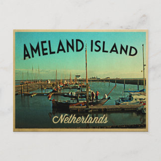 Cartão Postal Ameland Island Netherlands