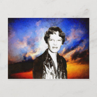 Cartão Postal Amelia Earhart