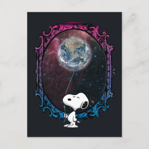 Cartão Postal Amendoins Balão De Esnoopia