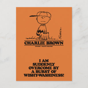 Cartão Postal Amendoins Charlie Brown Jogando Bola