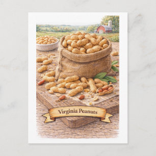 Cartão Postal Amendoins da Virgínia (Série de Comida Americana)