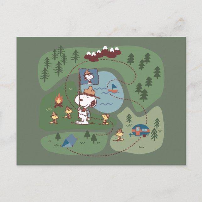 Cartão Postal Amendoins | Estalados no canteiro de montanha (Frente)