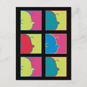 Cartão Postal Amendoins   Modern Pop Art Charlie Brown