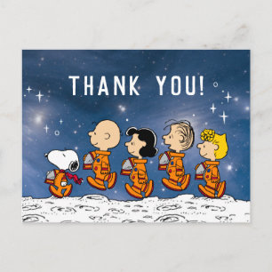 Cartão Postal Amendoins Obrigado pelo aniversário espacial
