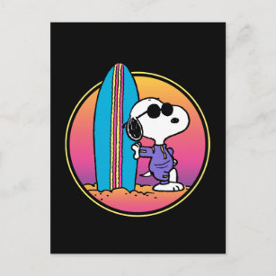 Cartão Postal Amendoins   Snoopy Beach Beagle