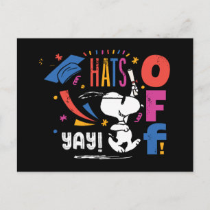 Cartão Postal Amendoins Snoopy Chapéu Baixado Para Você Graduaçã
