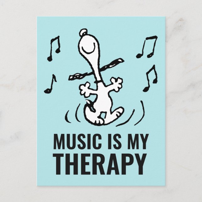 Cartão Postal Amendoins | Snoopy Dancing (Frente)