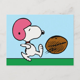 Cartão Postal Amendoins Snoopy Football Kicker