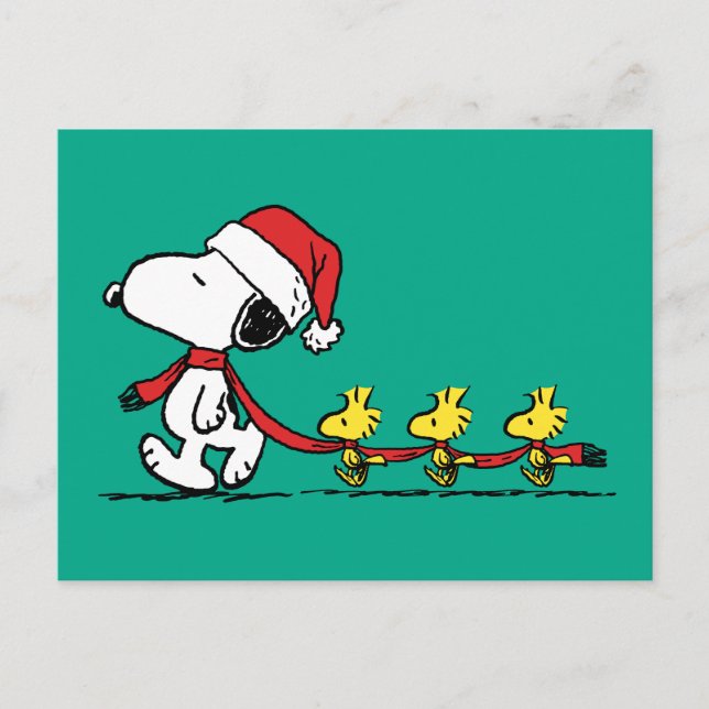 Cartão Postal Amendoins | Snoopy & Friends Winter Scarf (Frente)