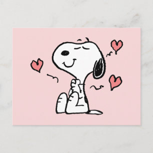 Cartão Postal Amendoins   Snoopy Hearts