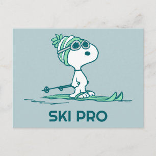 Cartão Postal Amendoins   Snoopy on Skis
