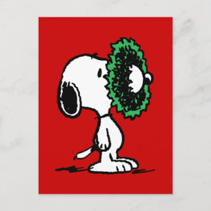 Cartão Postal Amendoins   Snoopy para as Festas de Fim de Ano