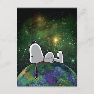 Cartão Postal Amendoins   Snoopy Spacout