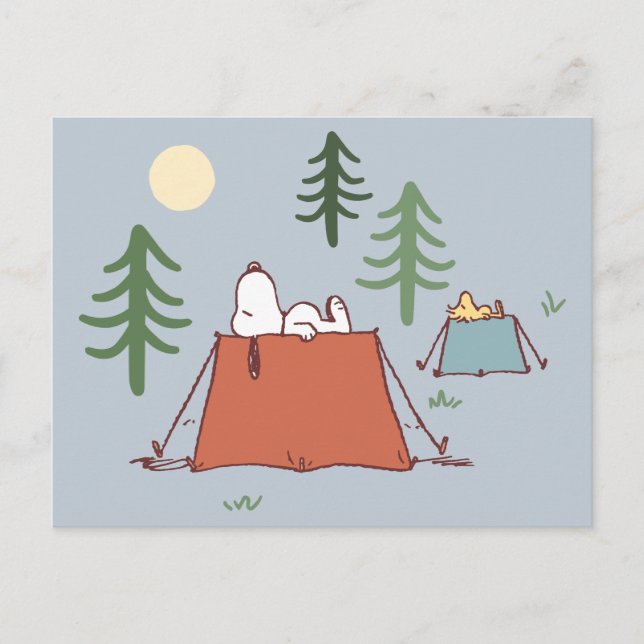 Cartão Postal Amendoins | Snoopy & Woodstock (Frente)