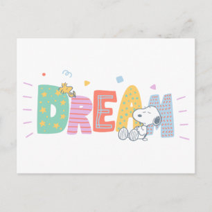 Cartão Postal Amendoins   Snoopy & Woodstock Sonho