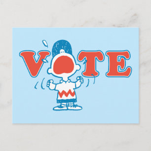 Cartão Postal Amendoins   Voto de Charlie Brown