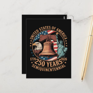 Cartão Postal América 250 Anos