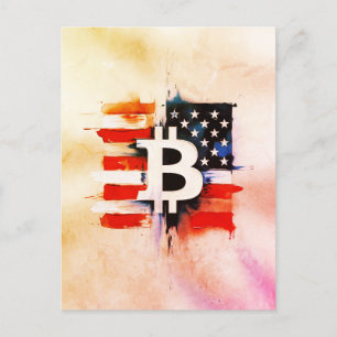 Cartão Postal América Bitcoin (Pintura Nº 6)